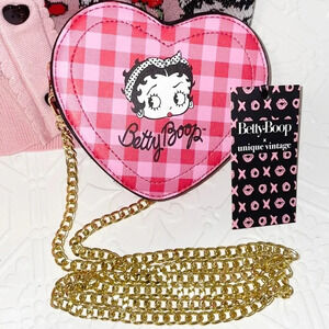 Betty Boop Crossbody Heart Purse